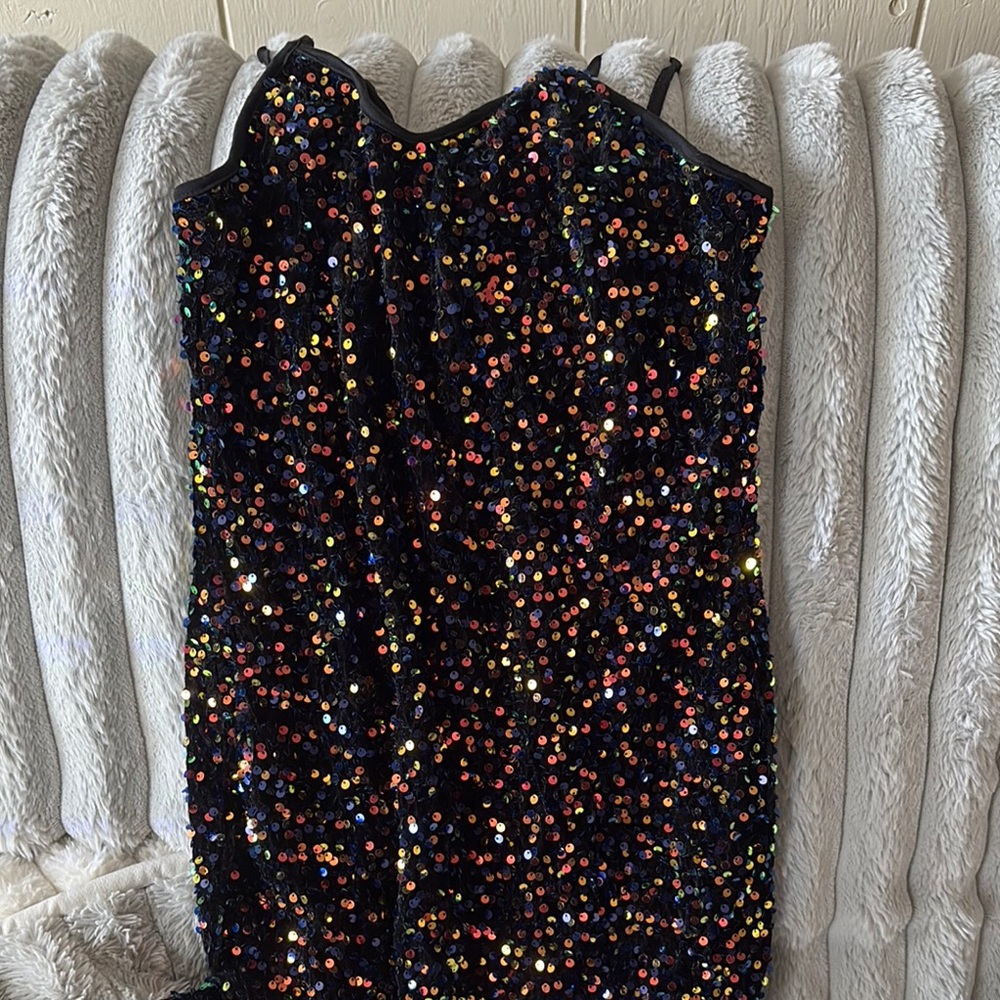 Sequin Kids Dress - Multicolor Sparkle